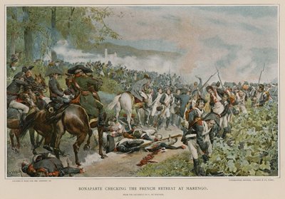 Bonaparte stopt de Franse terugtocht bij Marengo door Felicien baron de Myrbach Rheinfeld