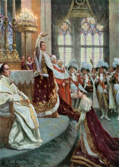 De Kroning in de Notre Dame door Felicien baron de Myrbach Rheinfeld