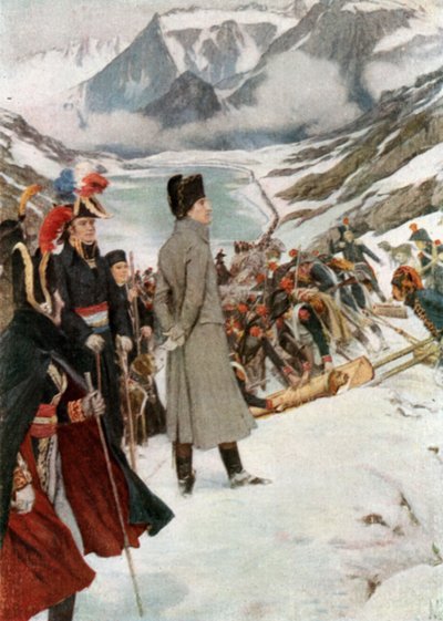 De Oversteek van de St Bernard door Felicien baron de Myrbach Rheinfeld