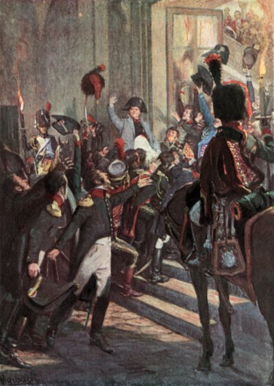 De terugkeer uit Elba door Felicien baron de Myrbach Rheinfeld