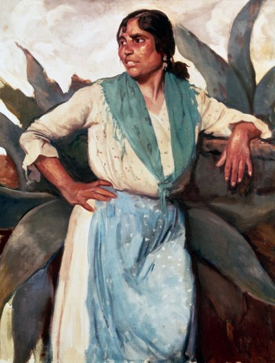 Zigeunervrouw, ca. 1929 door Felipe Abarzuza y Rodriguez de Arias
