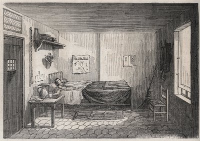 Parijs - Gevangenis de la Petite Roquette (gevangenis voor vrouwen en adolescenten) door Felix (after) Thorigny