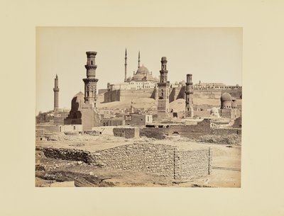 Citadel van Caïro door Félix Bonfils