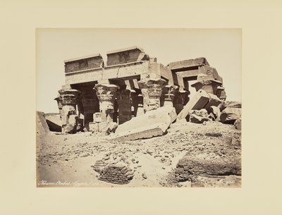 Koum-Ombos (Egypte) door Félix Bonfils