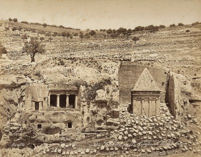 Graf van St. Hiëronymus in Palestina door Félix Bonfils
