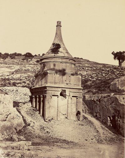 Graf van Absalom - Jeruzalem door Félix Bonfils