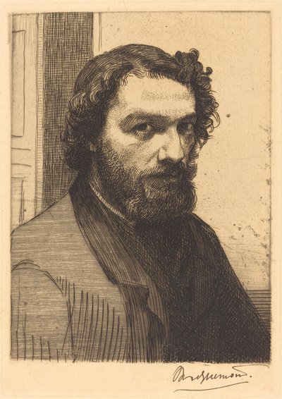 Alphonse Legros door Felix Bracquemond