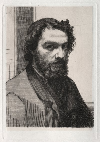 Alphonse Legros door Felix Bracquemond