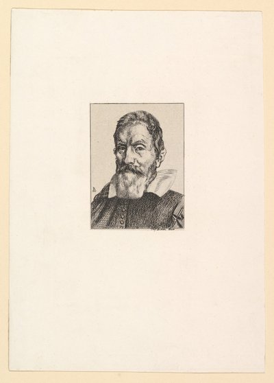 Galilée, 1862 door Felix Bracquemond