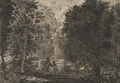 La fiamma è vicina al fuoco, ca. 1853-5 door Felix Bracquemond