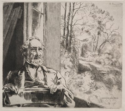 Meyer-Heine, ca. 1872 door Felix Bracquemond