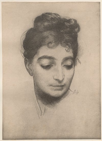 Portret, 1899 door Felix Bracquemond