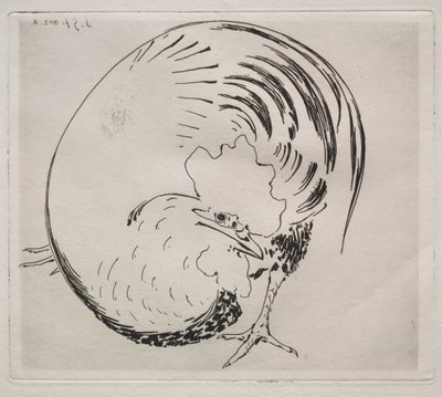 De hooggestookte dienst: Haan, c. 1860 door Felix Bracquemond