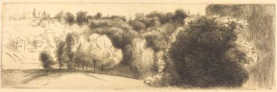 De weg naar Bellevue door Felix Bracquemond