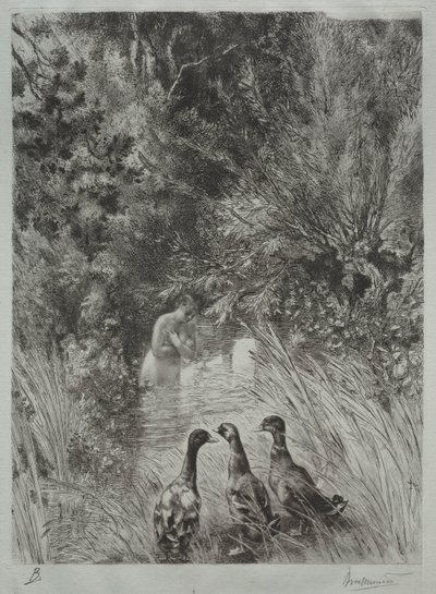 De Verraste Eenden door Felix Bracquemond