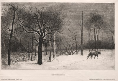 Winter, 1862 door Felix Bracquemond