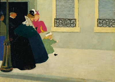 Een wandeling, ca. 1895 door Felix Edouard Vallotton