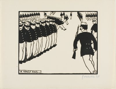 Op twintigjarige leeftijd... door Felix Edouard Vallotton