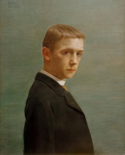Zelfportret op twintigjarige leeftijd door Felix Edouard Vallotton