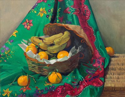 Mand met mandarijnen en bananen, 1923 door Felix Edouard Vallotton