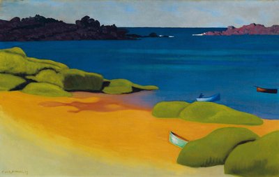 Baai bij Tregastel door Felix Edouard Vallotton
