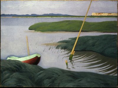Boot bij Berville door Felix Edouard Vallotton