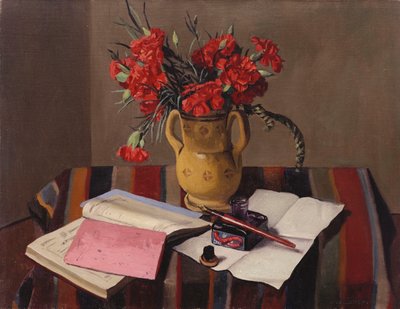 Anjers en rekeningboeken, 1925 door Felix Edouard Vallotton