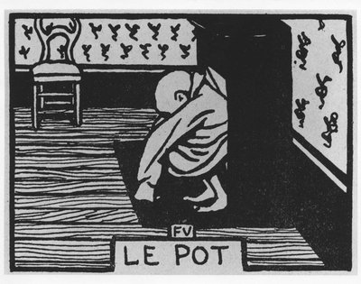 Wortel Poil: le pot, Jules Renard, illustratie door Felix Vallotton, ed. Flammarion. door Felix Edouard Vallotton