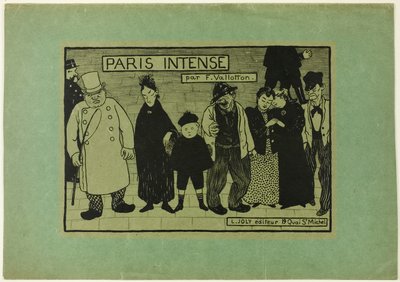 Omslag voor Paris Intense door Felix Edouard Vallotton