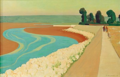 Dijk van Honfleur door Felix Edouard Vallotton