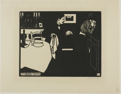 Extreme maatregel, plaat zes uit Intimacies door Felix Edouard Vallotton