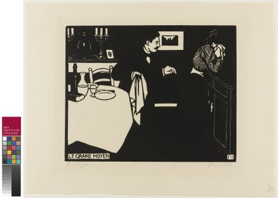 Extreme maatregel, plaat zes uit Intimiteiten, 1898 door Felix Edouard Vallotton