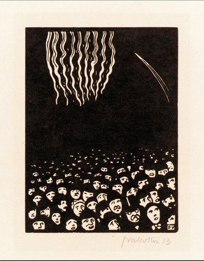 Vuurwerk door Felix Edouard Vallotton