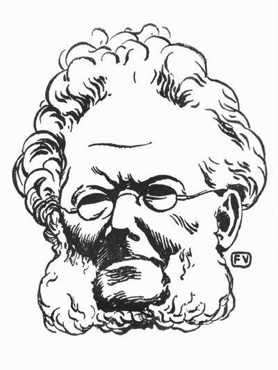 Henrik Ibsen (1828-1906) door Felix Edouard Vallotton