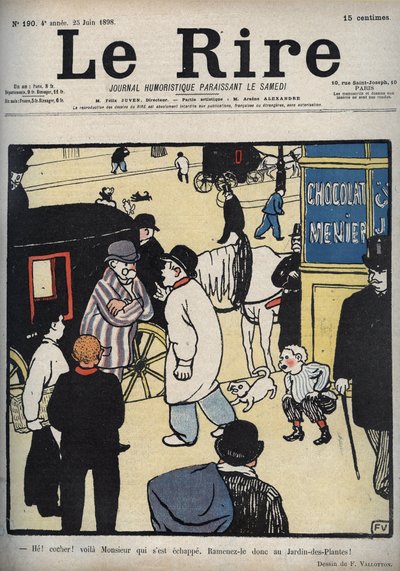 Hé! Koets! Omslag van de krant 
