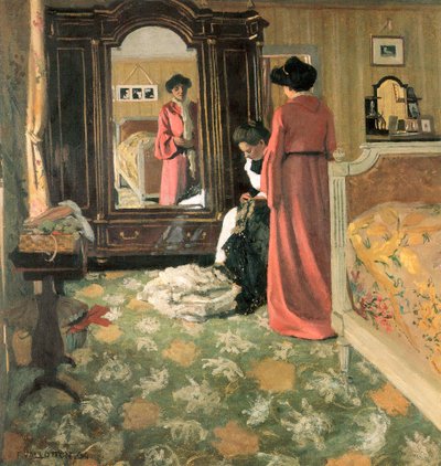 Interieur, 1903-1904 door Felix Edouard Vallotton