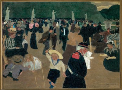 Luxemburgse tuinen door Felix Edouard Vallotton