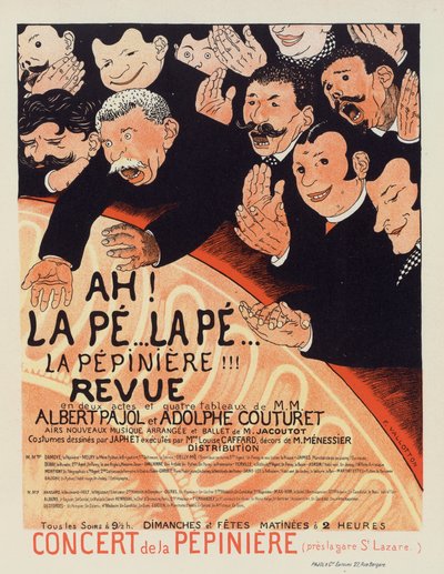 La Pepiniere Revue, ca. 1896-1899 door Felix Edouard Vallotton