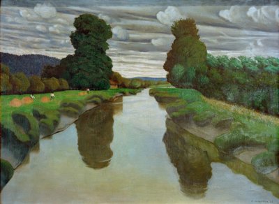 La Risle bij Berville door Felix Edouard Vallotton