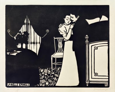 De mooie speld door Felix Edouard Vallotton
