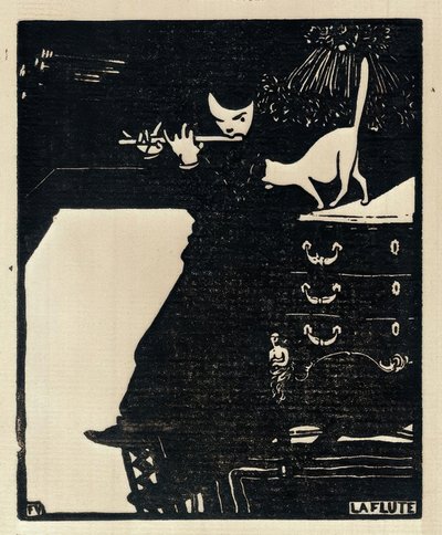 De fluit door Felix Edouard Vallotton