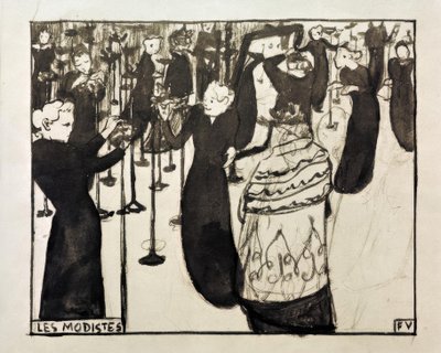 De modiste door Felix Edouard Vallotton