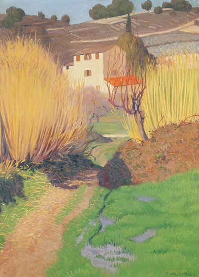 Landschap bij Lagnes, 1921 door Felix Edouard Vallotton