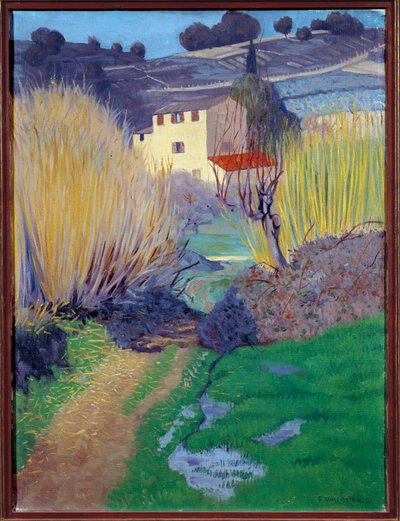 Landschap in Cagnes door Felix Edouard Vallotton