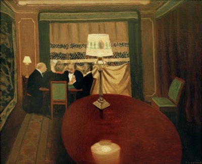 De poker door Felix Edouard Vallotton