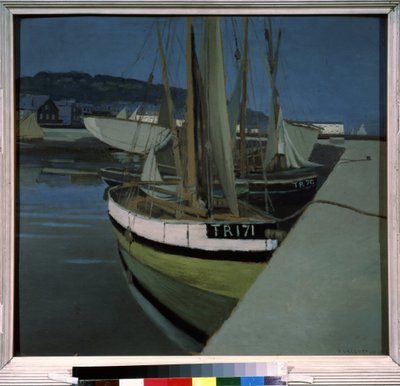 De haven door Felix Edouard Vallotton