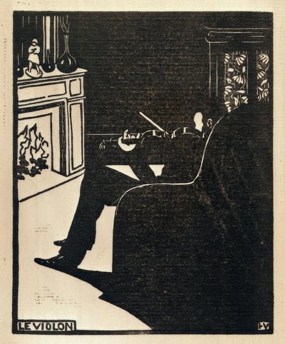De viool door Felix Edouard Vallotton