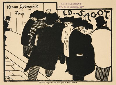 De Prentenkunstliefhebbers, gepubliceerd 1892 door Felix Edouard Vallotton