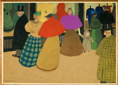 Passanten door Felix Edouard Vallotton