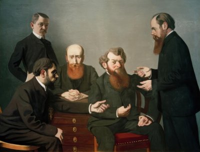De vijf schilders door Felix Edouard Vallotton